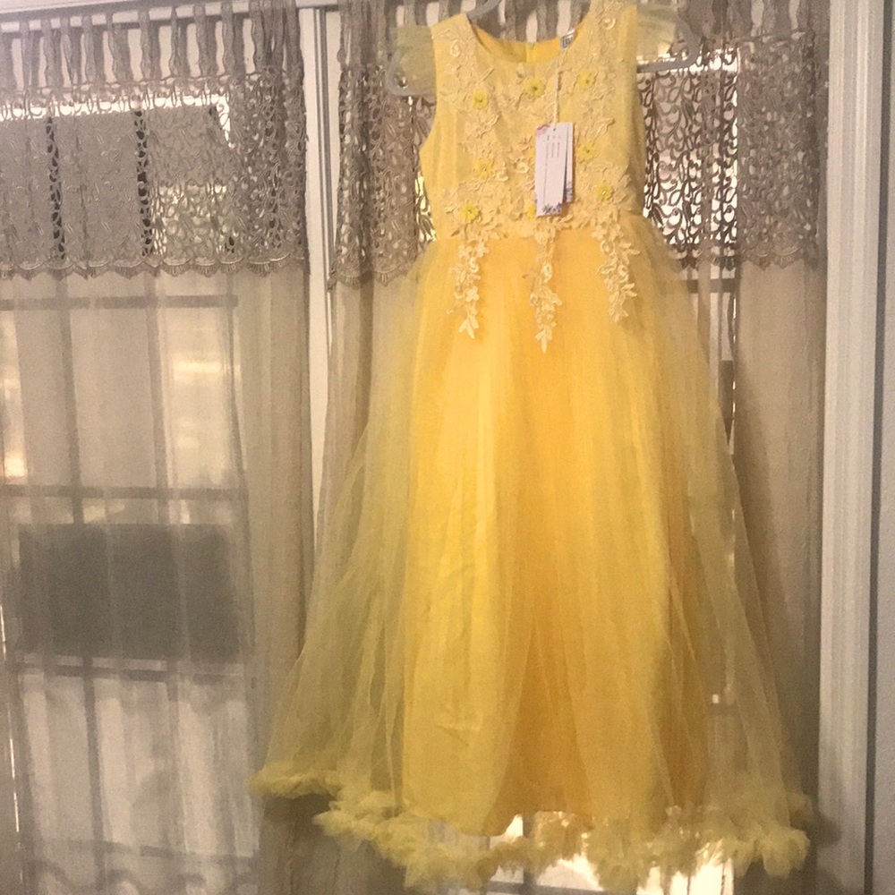 🐞Ibtom Castle Lace Flower Girl Gown